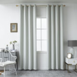 Beauty Home Κουρτίνα Blackout σκίασης με 8 κρίκους Ideal Art 8400 140x270 Γκρι