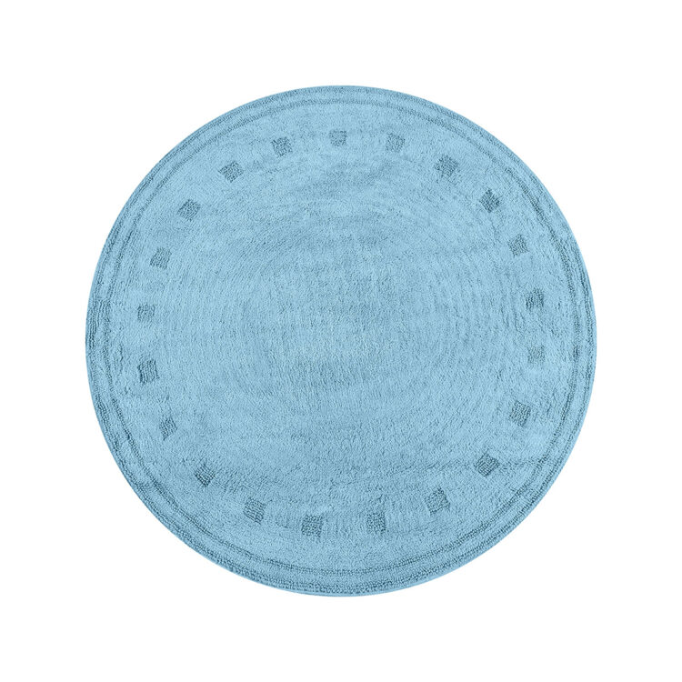 Beauty Home Ροτόντα βαμβακερή Cottony Art 9554 120x120  Σιέλ