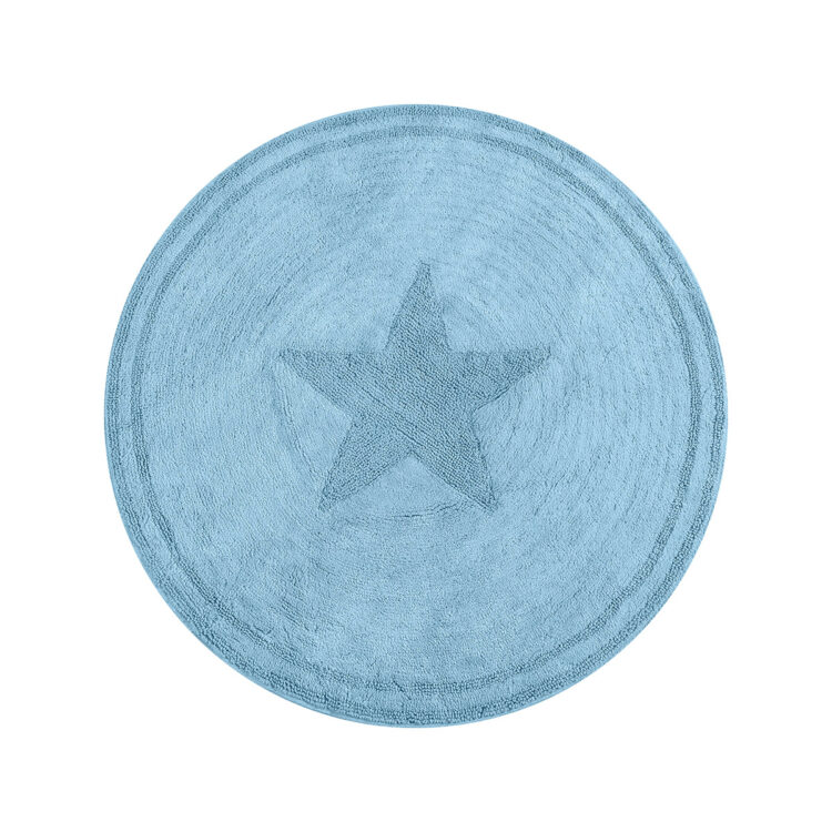 Beauty Home Ροτόντα βαμβακερή Cottony Art 9555 120x120  Σιέλ