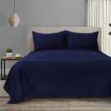 Beauty Home Σετ σεντόνια υπέρδιπλα με λάστιχο 4 Seasons Art 12000 240x270 Μπλέ