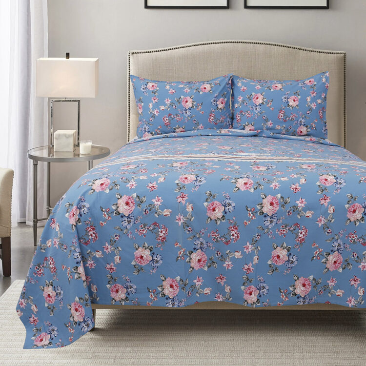 Beauty Home Σετ σεντόνια Cotton Brushed υπέρδιπλα Sheraton Art 12003 230x260 Εμπριμέ