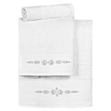 Beauty Home Σετ πετσέτες Art 3168  Σετ 3τμχ  Λευκό