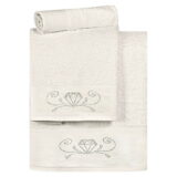 Beauty Home Σετ πετσέτες Art 3177  Σετ 3τμχ  Εκρού
