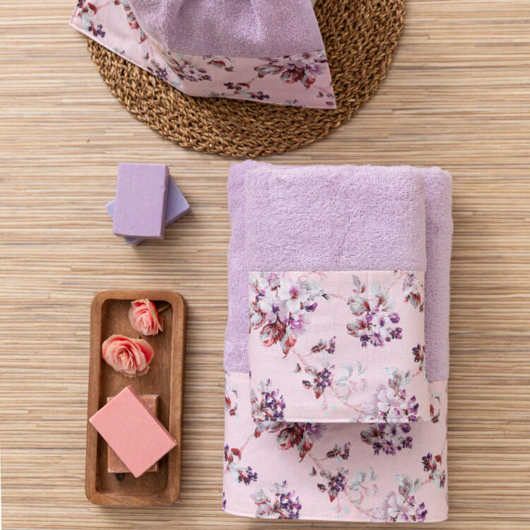 Πετσέτες Σετ 3ΤΜΧ Αγριολούλουδο