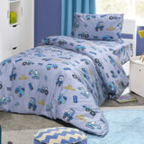 Beauty Home Σετ πάπλωμα μονό Candy Art 6217 160x240 Γκρι