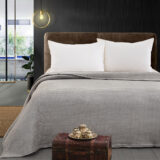 Beauty Home Κουβέρτα μονόχρωμη υπέρδιπλη Fleece Art 11555 220x240 Γκρι