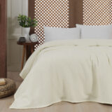 Beauty Home Πικέ υπέρδιπλη waffle Art 1990 Cream 230x240 Εκρού
