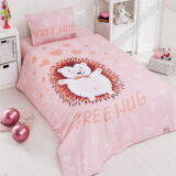 Beauty Home Σετ Πάπλωμα μονό Hug Art 6165 160x240 Σομόν