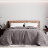 Beauty Home Πικέ υπέρδιπλη waffle Art 1990 Stone 230x240 Ανθρακίτης