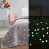 Beauty Home Κουβέρτα υπέρδιπλη φωσφορίζουσα Flash Art 1991 220x240 Γκρι