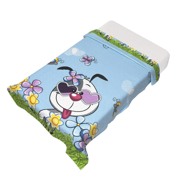 Beauty Home Πικέ βρεφική Art 5261 95x145 Γαλάζιο