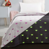 Beauty Home Κουβέρτα μονή φωσφορίζουσα Flash Art 6144 160x220 Γκρι