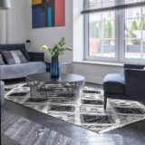 Beauty Home Χαλί βαμβακερό Morocotton 9240 150x220 Γκρι