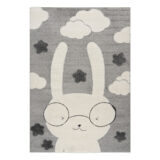Beauty Home Χαλί Loop Art 9557 160x230 Grey White Γκρι Λευκό