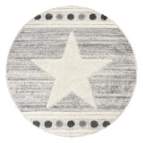 Beauty Home Ροτόντα Loop 133x133 Art 9559 Grey White Γκρι Λευκό