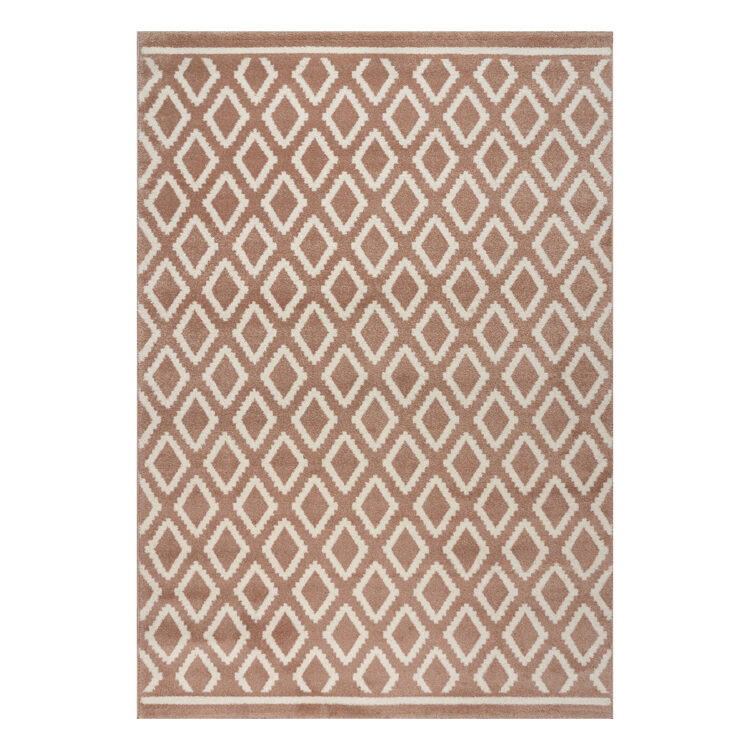 Beauty Home Χαλί Vibe Art 9575 160x230 Pink White Ροζ Λευκό