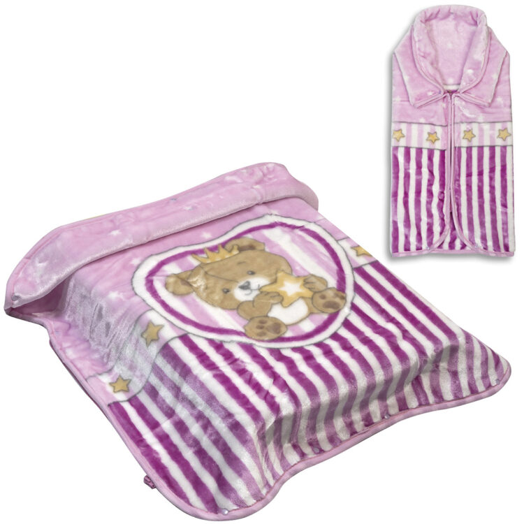 Beauty Home Κουβέρτα βρεφική - Υπνόσακος Art 5253 80x90 Λιλά