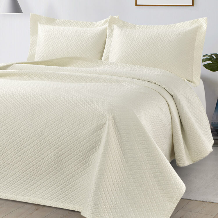 Beauty Home Σετ Κουβερλί υπέρδιπλο Aidna Art 12310 230x250 Εκρού