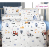 Beauty Home Σετ σεντόνια βρεφικά Art 5601 100x150 Γαλάζιο