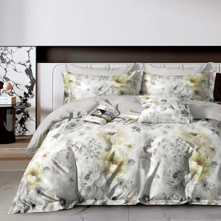 Beauty Home Σετ παπλωματοθήκη υπέρδιπλη Art 12610 Giovanni 230x250 Γκρι