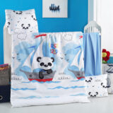 Beauty Home Σετ σεντόνια βρεφικά Art 5616 100x150 Γαλάζιο