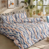 Beauty Home Σετ παπλωματοθήκη φανελένια υπέρδιπλη Candy Art 12633 230x250 Μπεζ