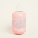 Beauty Home ΦΑΝΑΡΙ ΜΕΤΑΛΙΚΟ ΡΟΖ 30 x 20 cm