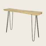 Beauty Home ΚΟΝΣΟΛΑ ΞΥΛΙΝΗ ΜΕΤΑΛΛΙΚΑ ΠΟΔΙΑ 120 x 30 x 80 cm