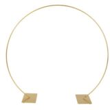 Beauty Home ΜΕΤΑΛΛΙΚΟΣ ΚΥΚΛΟΣ ΧΡΥΣΟΣ ΜΕ ΑΝΟΙΓΜΑ 55 x 51 cm