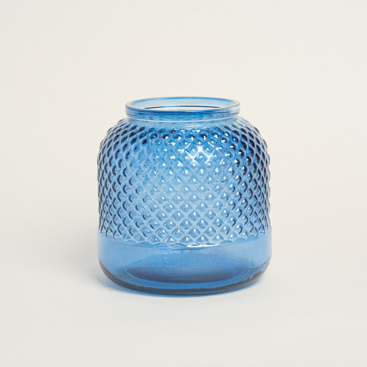 Beauty Home ΒΑΖΟ ΑΝΑΓΛΥΦΟ 19 x 19 cm Μπλε