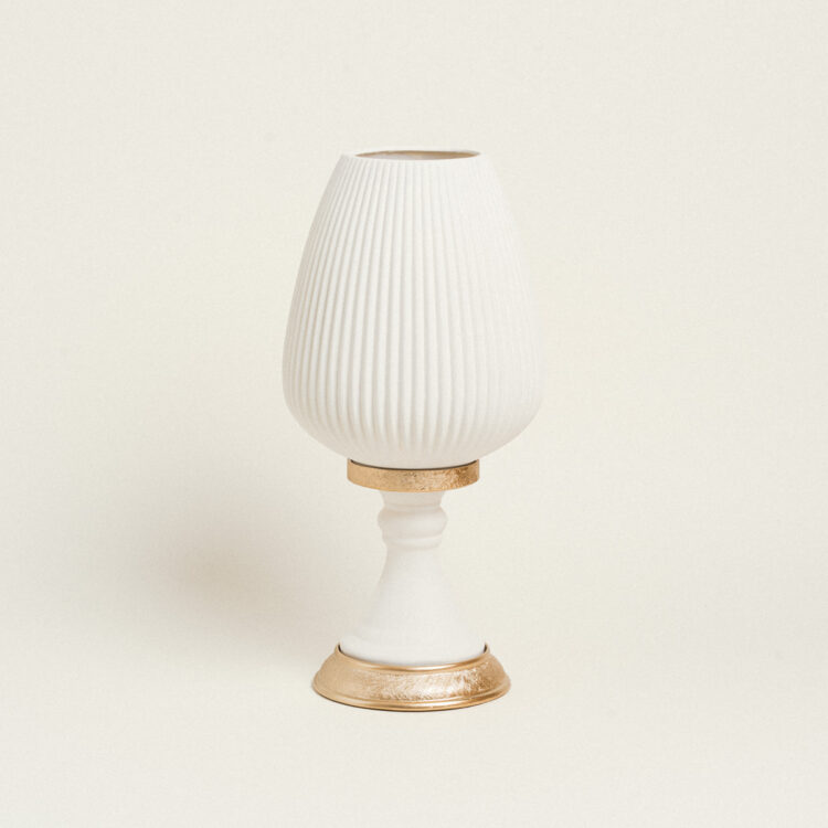 Beauty Home ΒΑΖΟ ΕΚΡΟΥ ΜΕ ΒΑΣΗ 48 cm