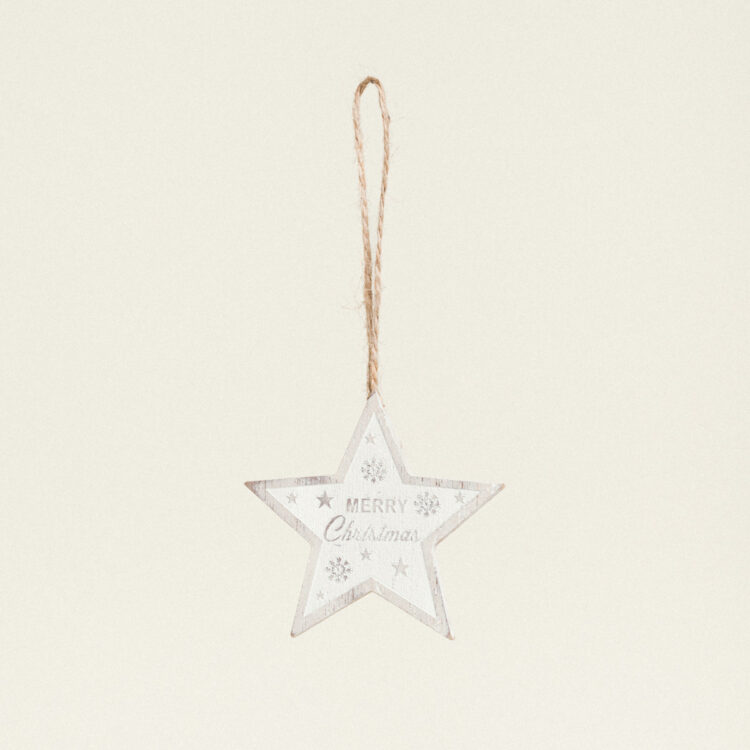 Beauty Home ΞΥΛΙΝΗ ΦΙΓΟΥΡΑ ΑΣΤΕΡΙ MERRY CRISTMAS