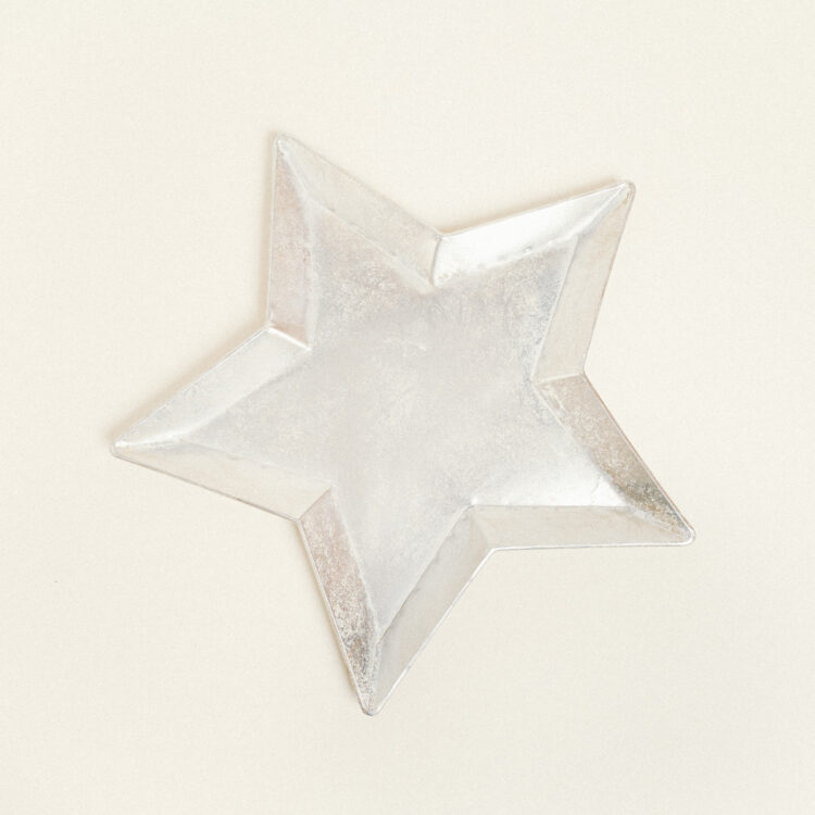 Beauty Home ΜΕΤΑΛΛΙΚΟΣ ΔΙΣΚΟΣ ΑΣΤΕΡΙ ΑΣΗΜΙ 47 x 49 x 2