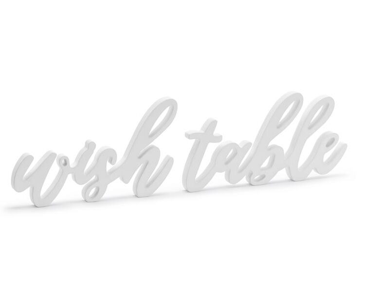 Beauty Home ΞΥΛΙΝΟ ΔΙΑΚΟΣΜΗΤΙΚΟ “WISH TABLE” 40x10cm