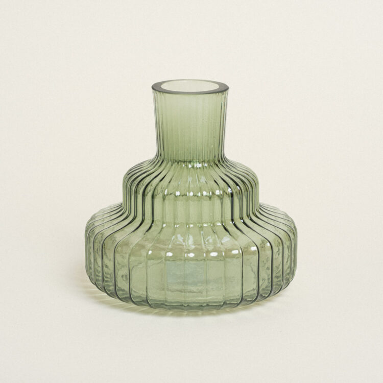 Beauty Home ΒΑΖΟ ΜΕ ΕΠΙΠΕΔΑ 15 x 14 cm  Πράσινο