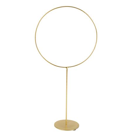 Beauty Home ΜΕΤΑΛΙΚΟΣ ΚΥΚΛΟΣ ΧΡΥΣΟΣ  ΜΕ ΒΑΣΗ 39 x 19 cm