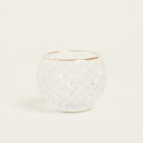 Beauty Home ΚΗΡΟΠΗΓΙΟ ΣΤΡΟΓΓΥΛΟ ΔΙΑΦΑΝΟ ΑΝΑΓΛΥΦΟ ΜΕ ΧΡΥΣΟ ΣΤΟΜΙΟ Ø7