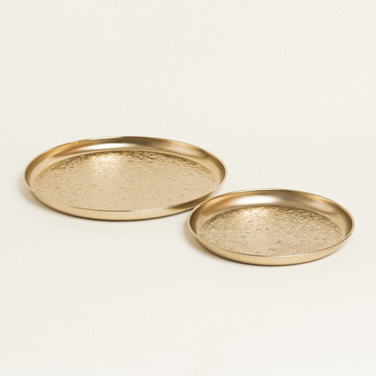 Beauty Home ΜΕΤΑΛΛΙΚΟΙ ΔΙΣΚΟΙ ΑΝΑΓΛΥΦΟΙ ΣΕΤ 2 ΤΕΜ