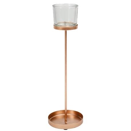 Beauty Home ΚΗΡΟΠΗΓΙΟ BILBAO ΡΟΖ ΧΡΥΣΟ 9.5 X 32 CM