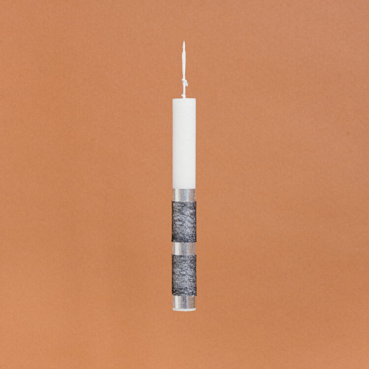 Beauty Home ΛΑΜΠΑΔΑ ΣΤΟΛΙΣΜΕΝΗ ΑΣΗΜΙ ΜΕ ΜΑΥΡΗ ΚΟΡΔΕΛΑ ΣΕ ΣΥΣΚΕΥΑΣΙΑ ΔΩΡΟΥ