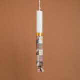 Beauty Home ΛΑΜΠΑΔΑ ΣΤΟΛΙΣΜΕΝΗ ΣΤΟΦΑ ΙΝΔΙΚΑ ΤΡΙΓΩΝΑ  ΣΕ ΣΥΣΚΕΥΑΣΙΑ ΔΩΡΟΥ