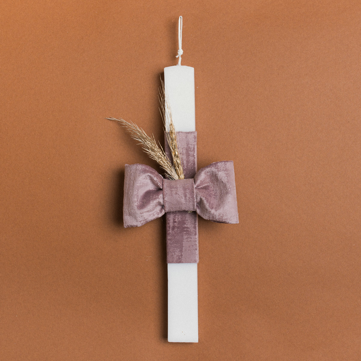 Beauty Home ΛΑΜΠΑΔΑ 33cm ΜΟΝΟΧΡΩΜΟΣ ΦΙΟΓΚΟΣ ΒΕΛΟΥΔΟ ΣΑΠΙΟ ΜΗΛΟ ΜΑΡΜΑΡΟ ΣΕ ΣΥΣΚΕΥΑΣΙΑ ΔΩΡΟΥ