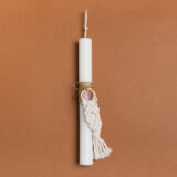 Beauty Home ΛΑΜΠΑΔΑ 25cm ΜΑΚΡΑΜΕ ΜΠΡΕΛΟΚ ΕΚΡΟΥ ΜΕ ΦΙΟΓΚΟ ΣΕ ΣΥΣΚΕΥΑΣΙΑ ΔΩΡΟΥ