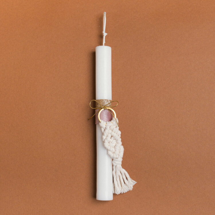 Beauty Home ΛΑΜΠΑΔΑ 25cm ΜΑΚΡΑΜΕ ΜΠΡΕΛΟΚ ΕΚΡΟΥ ΜΕ ΦΙΟΓΚΟ ΣΕ ΣΥΣΚΕΥΑΣΙΑ ΔΩΡΟΥ