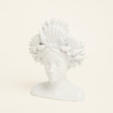 Beauty Home Βάζο Προτομή Λευκο17.3 x 11