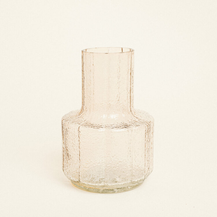 Beauty Home Γυάλινο Βάζο 13.5 x 19 cm  ΔΙΑΦΑΝΟ