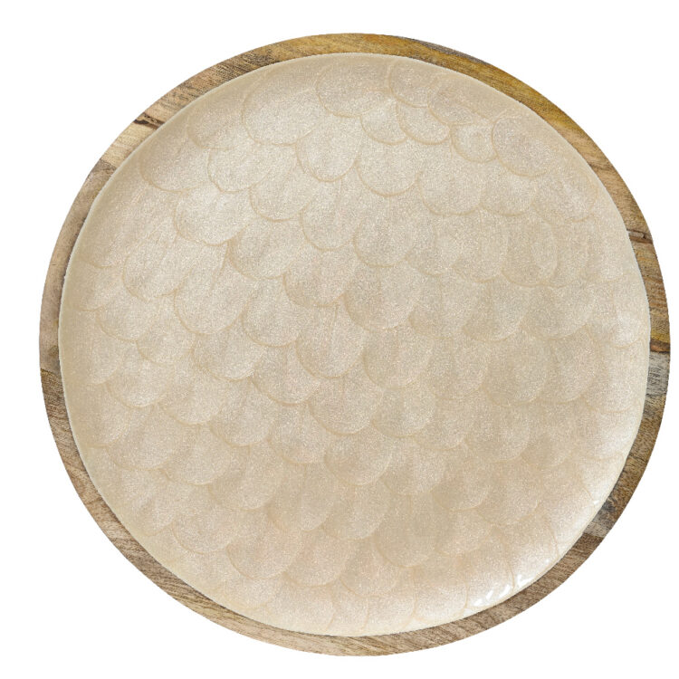 Beauty Home Διακοσμητικός Δίσκος από Ξύλο Μάνγκο 48 cm