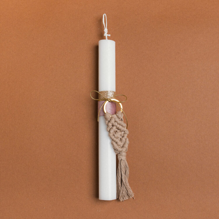 Beauty Home ΛΑΜΠΑΔΑ 25cm ΜΑΚΡΑΜΕ ΜΠΡΕΛΟΚ ΜΟΚΑ ΜΕ ΦΙΟΓΚΟ ΣΕ ΣΥΣΚΕΥΑΣΙΑ ΔΩΡΟΥ