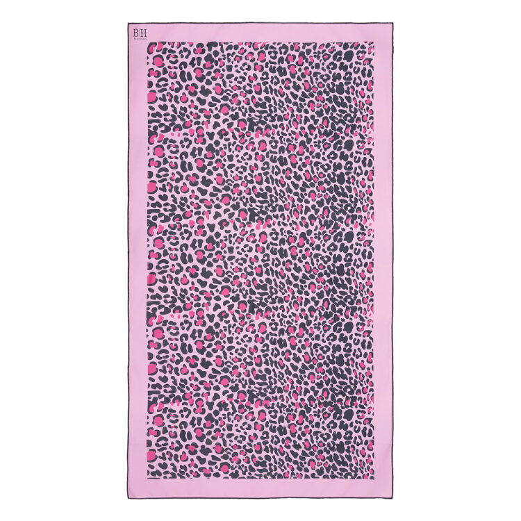 Beauty Home Πετσέτα θαλάσσης διπλής όψης Microfiber Art 2253 90x160 Ροζ