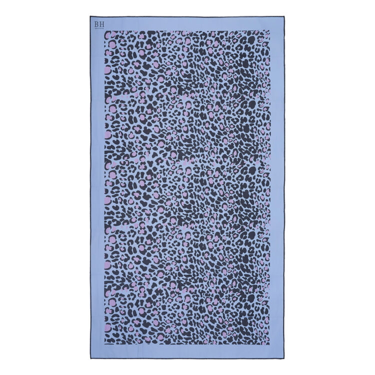 Beauty Home Πετσέτα θαλάσσης διπλής όψης Microfiber Art 2255 90x160 Λιλά